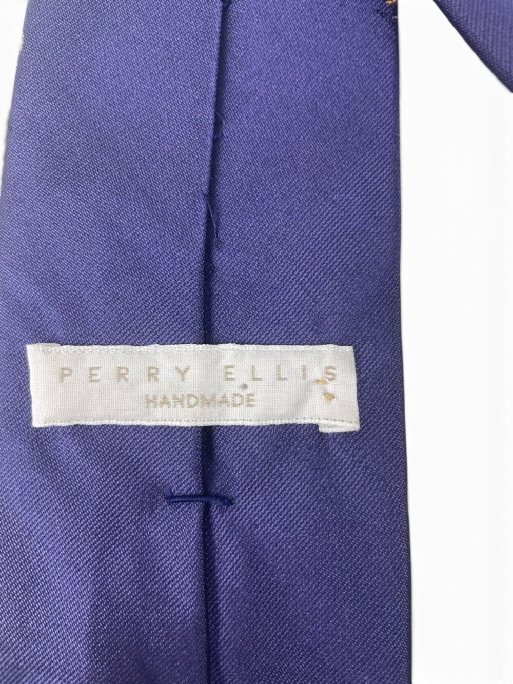 Perry Ellis Vintage Handmade Embroidered Silk Fox Hunt Tie - Picture 2 of 8
